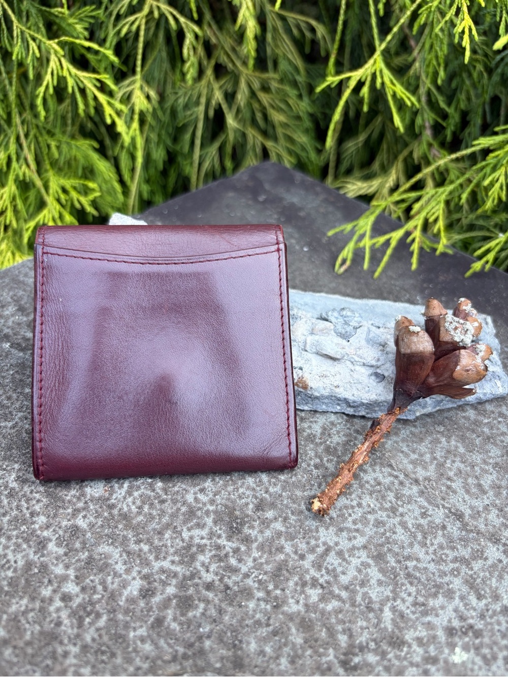 Cartier Must de Cartier Burgundy Leather Coin Purse Wallet Vintage - Picture 2 of 7